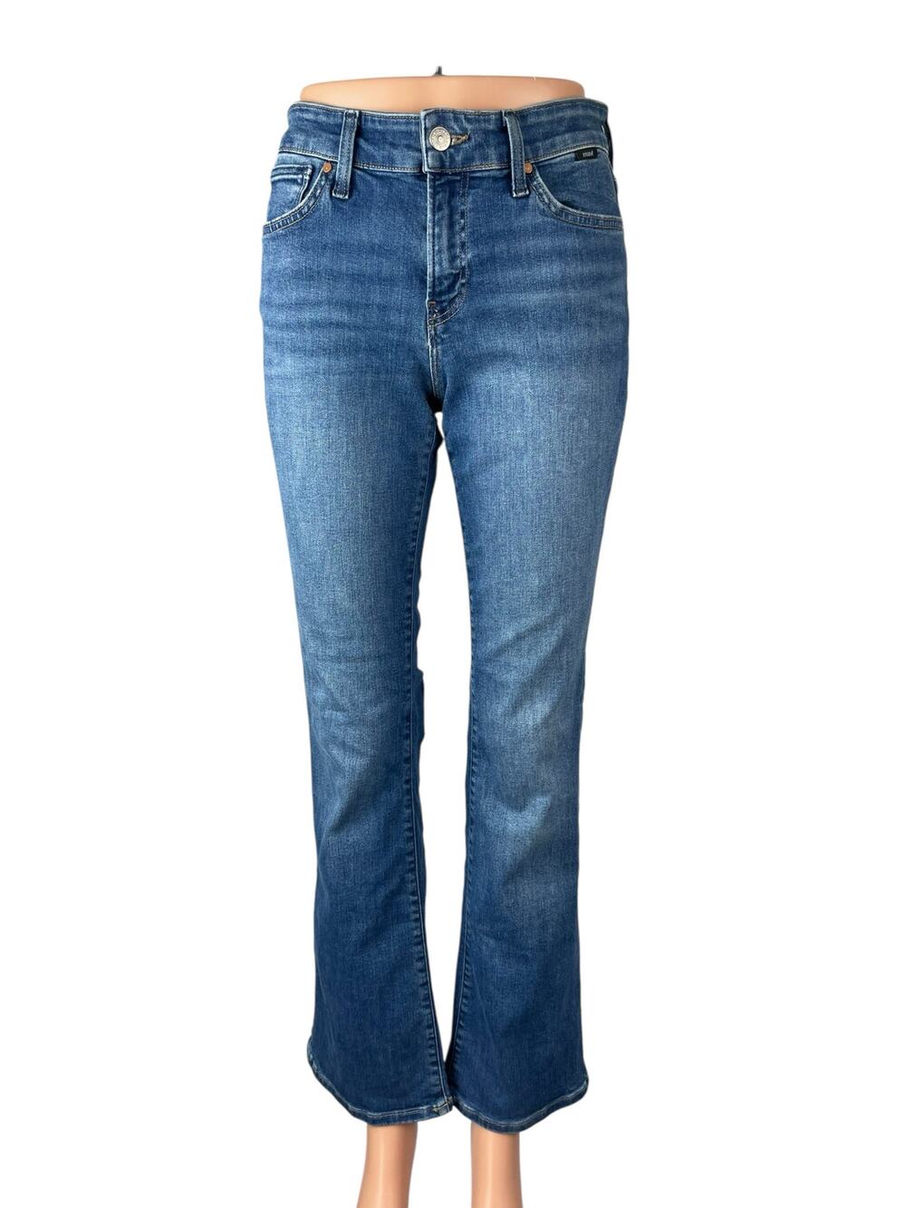 Mavi Molly Women's Blue Classic Mid Rise Flared Bootcut Denim Jeans Size 25x30